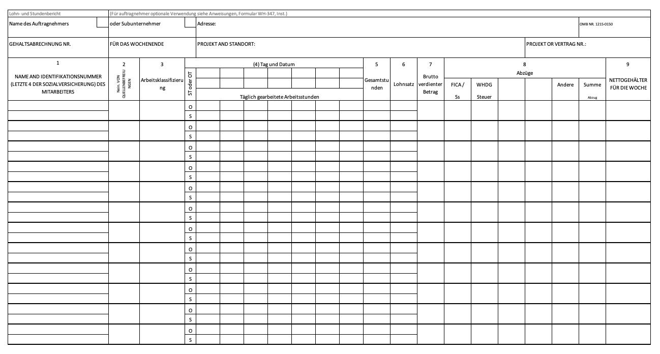 Kostenlose Excel Vorlagen Fur Das Projektmanagement Im Bauwesen