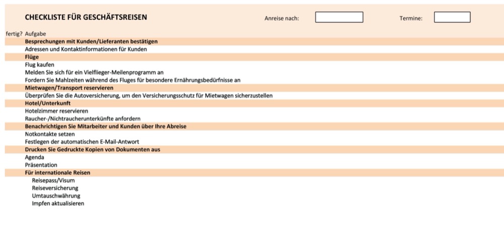 Vorlage für eine To-do-Liste, die mit Doppelklick aktiviert wird 