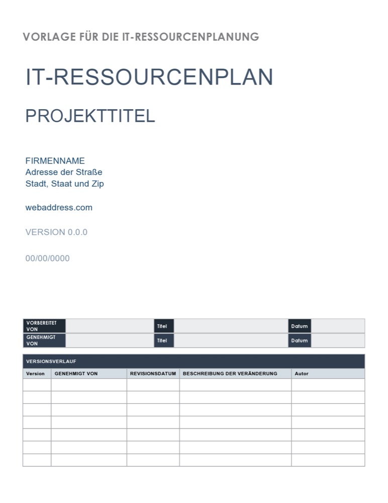 IT Resource Planning German
