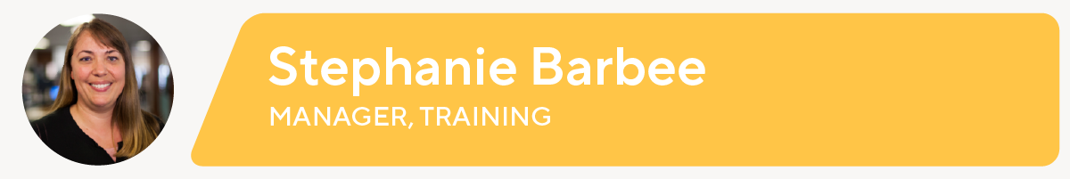 Headshot of Stephanie Barbee, Manager, Training