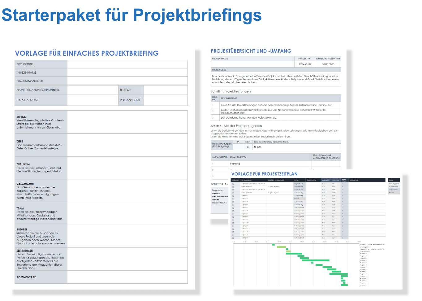 Projektbrief-Starterkit