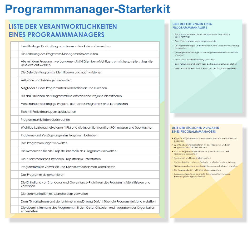 Programmmanager-Starterkit