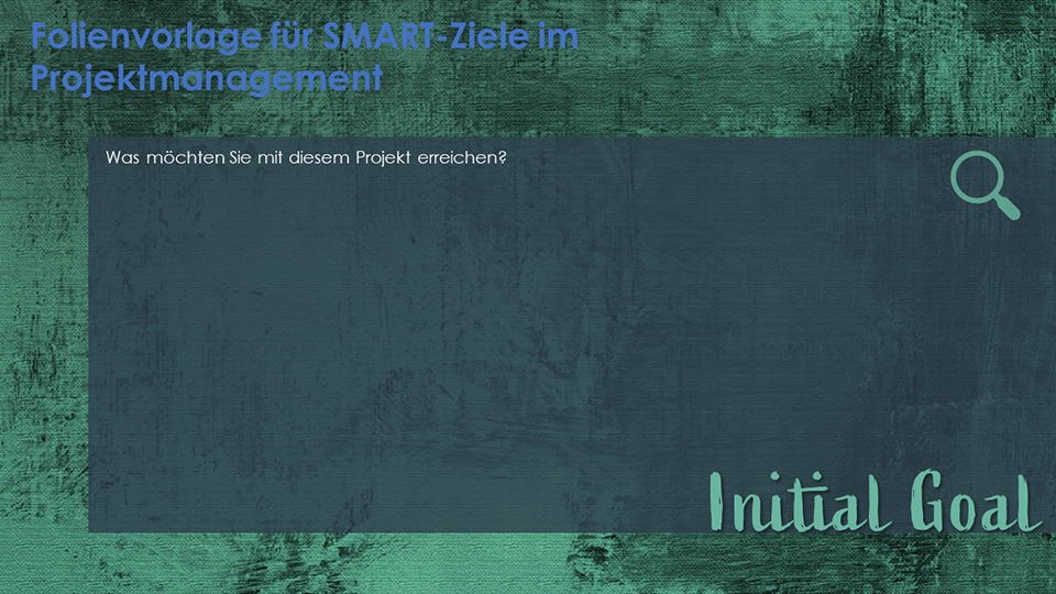 Folie „SMART-Ziele für das Projektmanagement“.