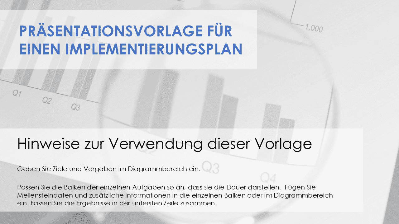  Präsentationsvorlage für den Umsetzungsplan