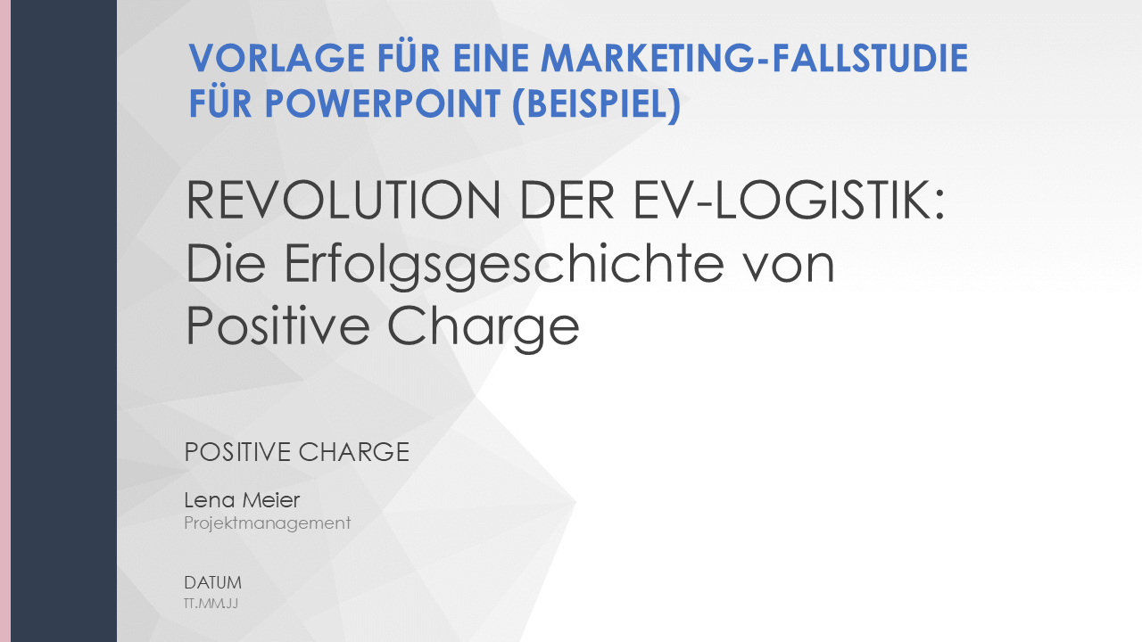  Vorlage für eine Marketing Fallstudie als Powerpoint Beispiel