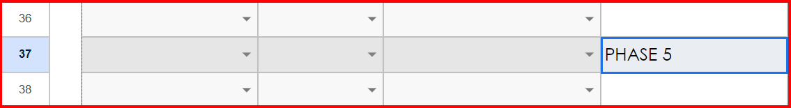  Erstellen Sie eine Projektcheckliste in Google Sheets, Phase 5