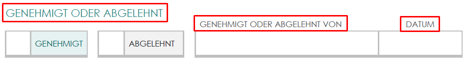 Änderungsanforderung – Genehmigung
