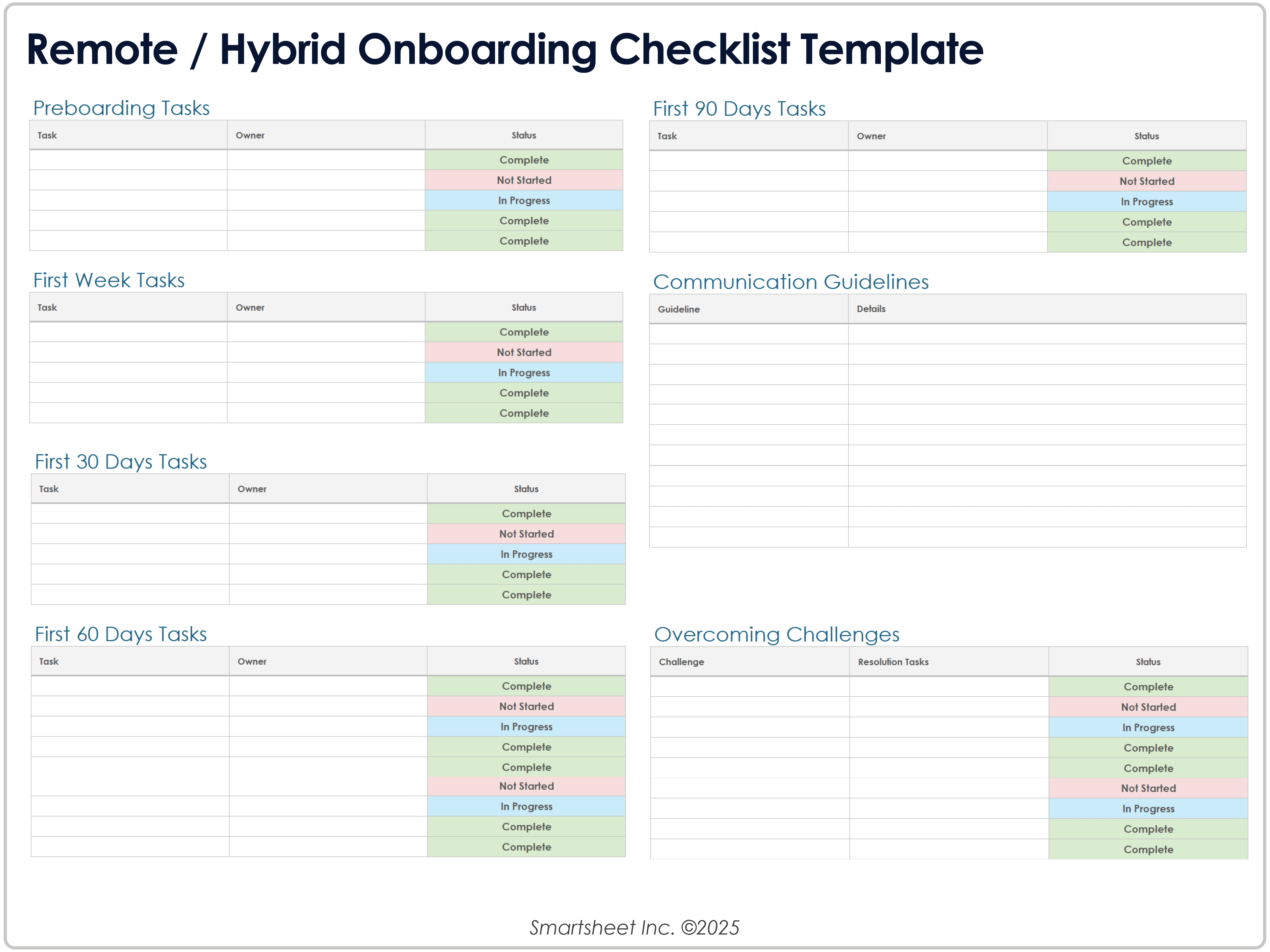 Checkliste für Hybrid-Onboarding per Fernzugriff 8779