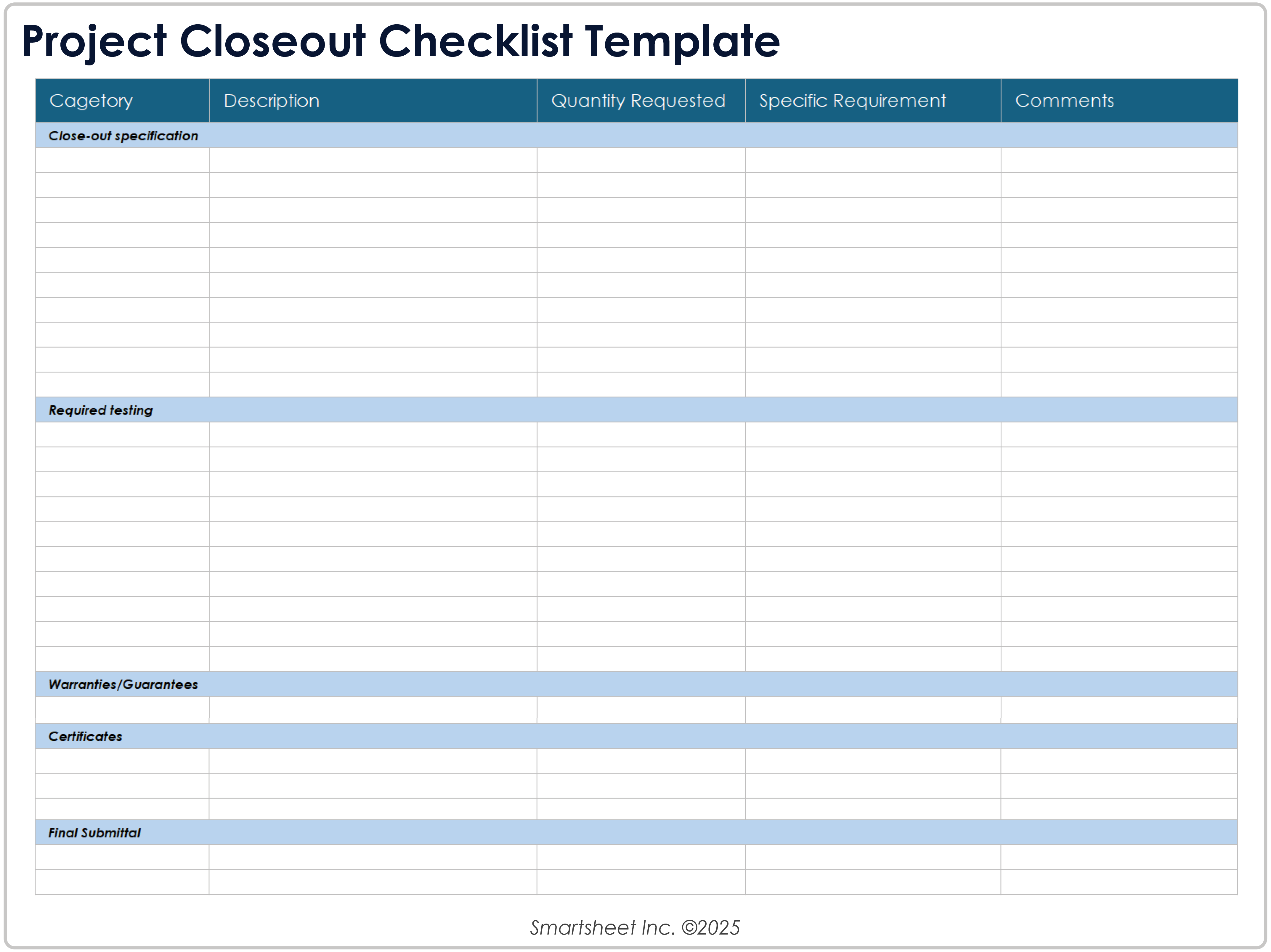 Projektabschluss-Checklisten-Vorlage