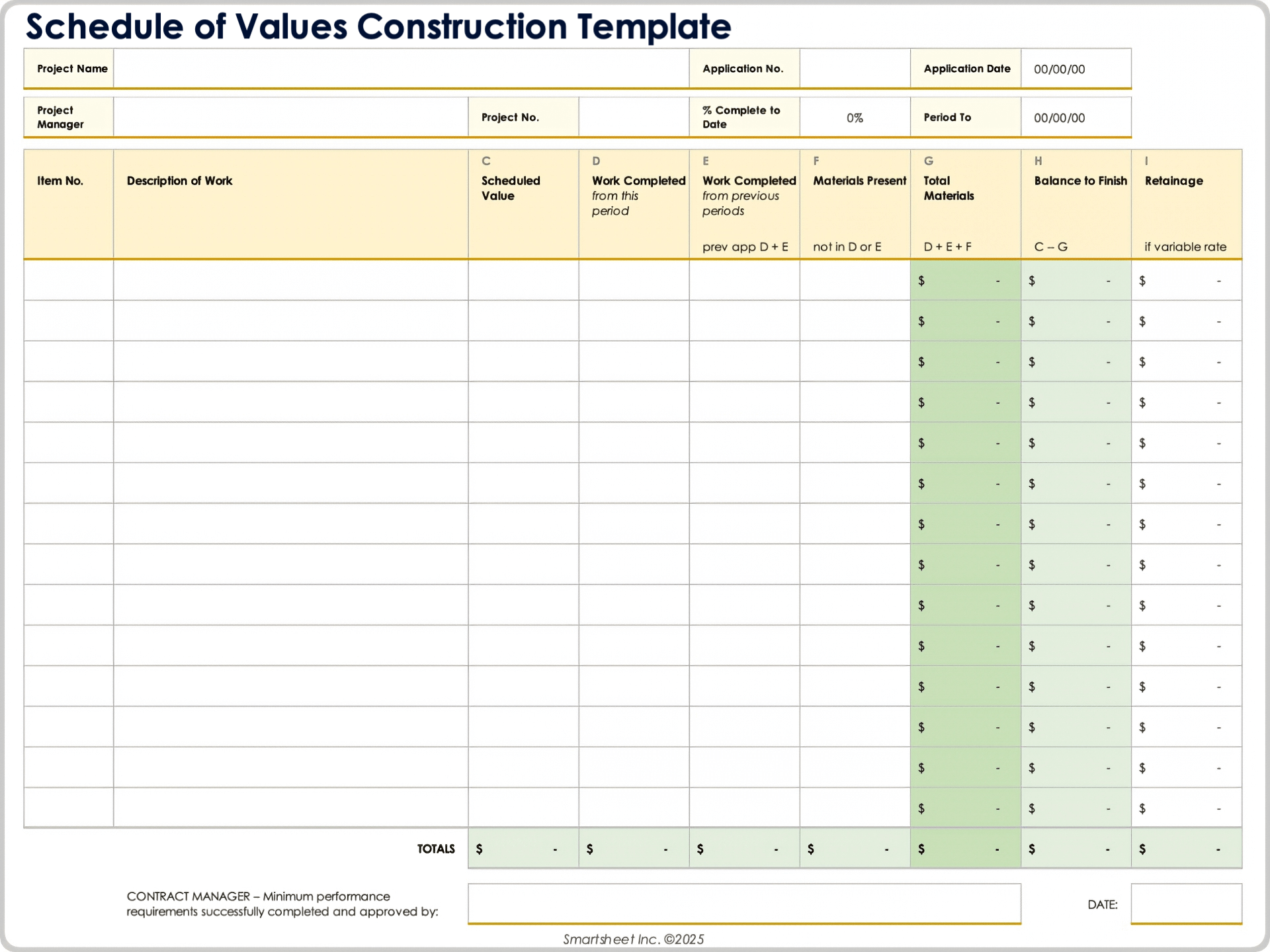 Vorlage für die Erstellung des Werteverzeichnisses 10669
