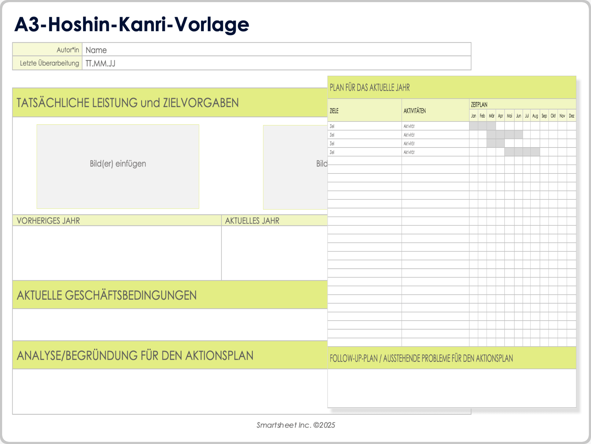 A3-Hoshin-Kanri-Vorlage