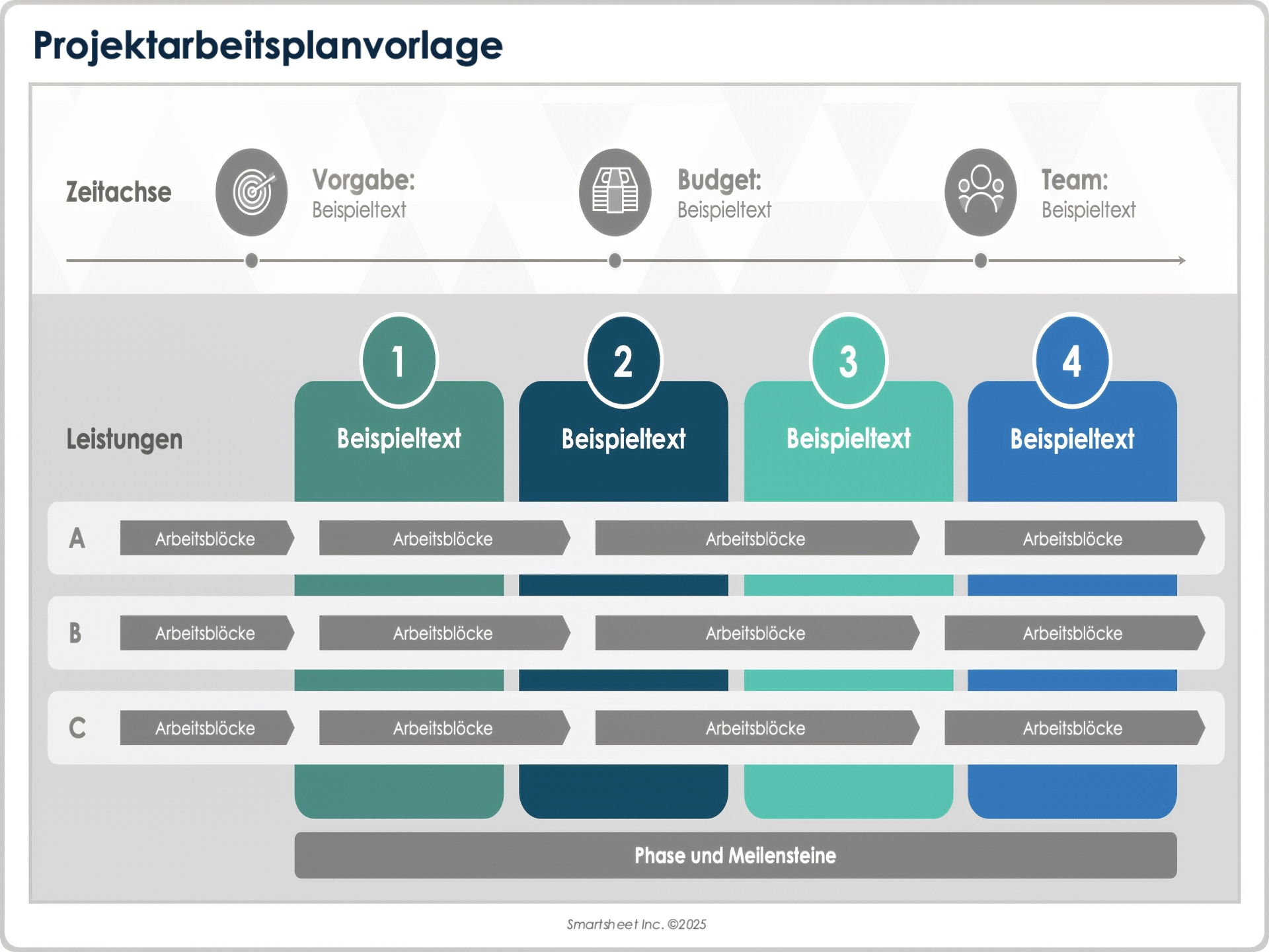 Projektarbeitsplanvorlage