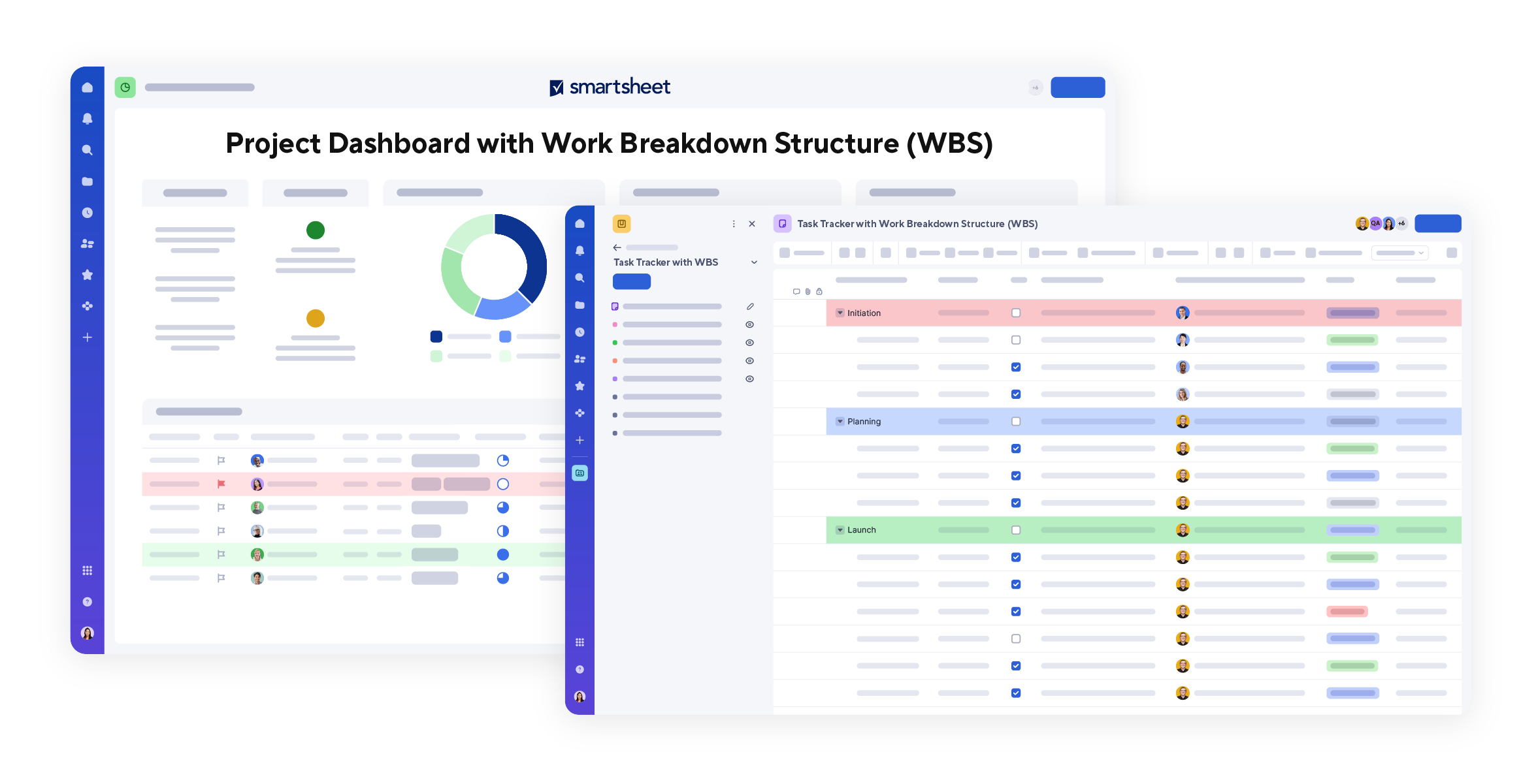 smartsheet project work breakdown structure wbs template
