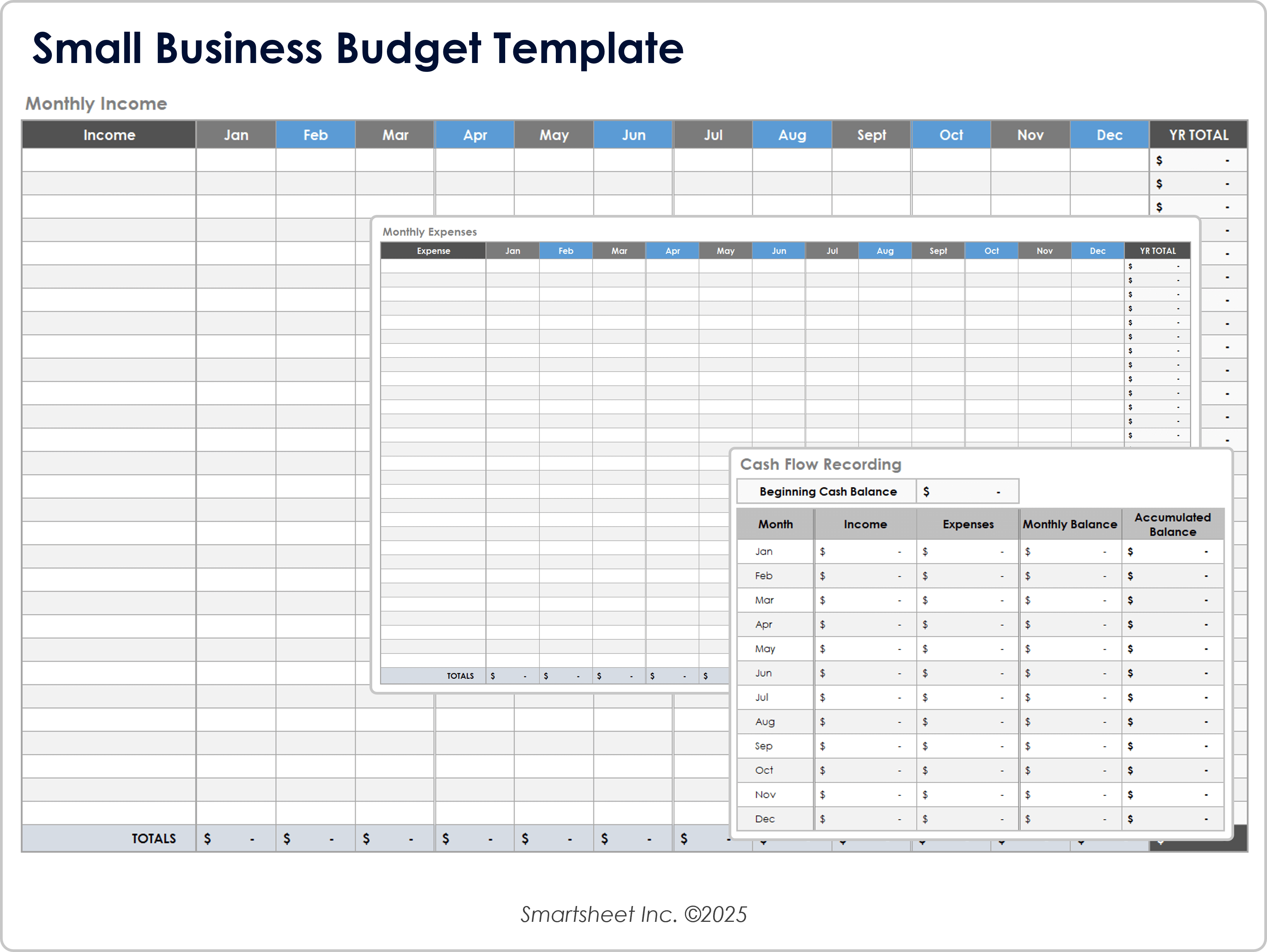 Vorlage für Geschäftsbudget für kleine Unternehmen