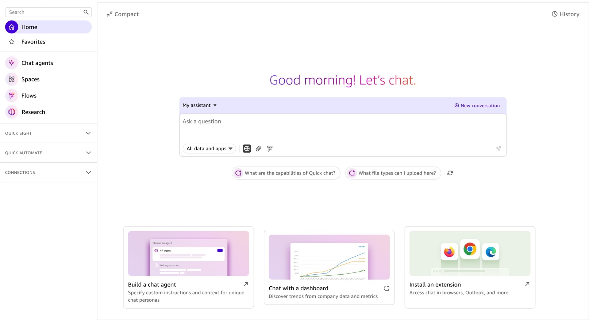 Amazon Quick Suite Chat