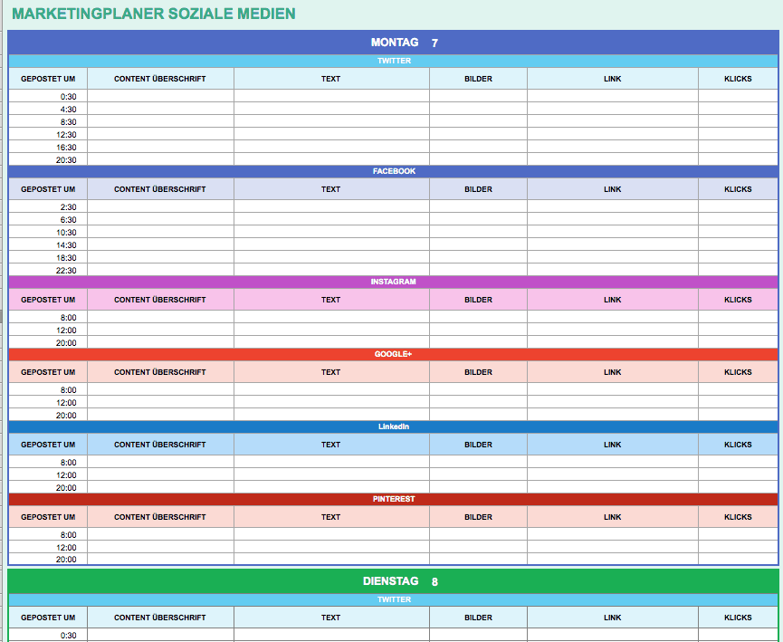 9 Kostenlose Marketingkalender Excel Vorlagen Smartsheet