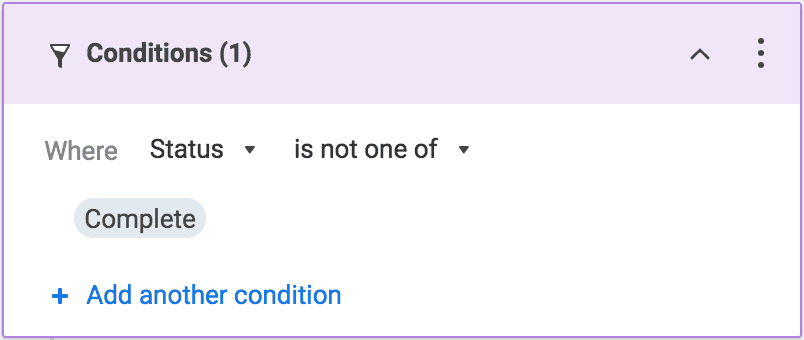 Weekly update automated workflow conditions in Smartsheet app