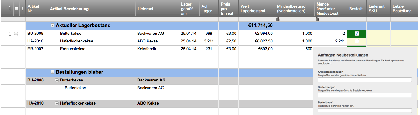 Kostenlose Excel Inventar Vorlagen