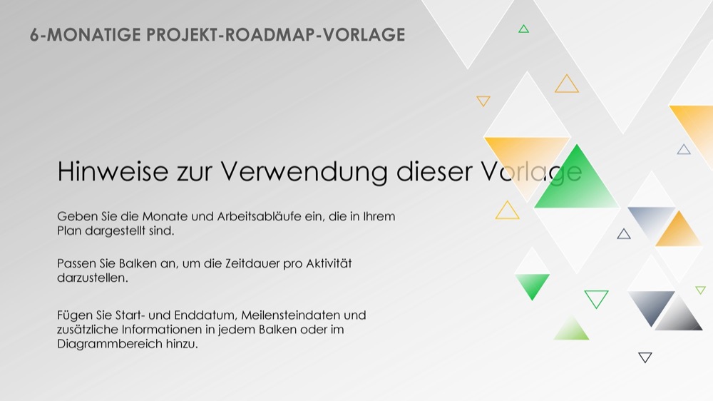 6-Jahres-Projekt-Roadmap-Vorlage