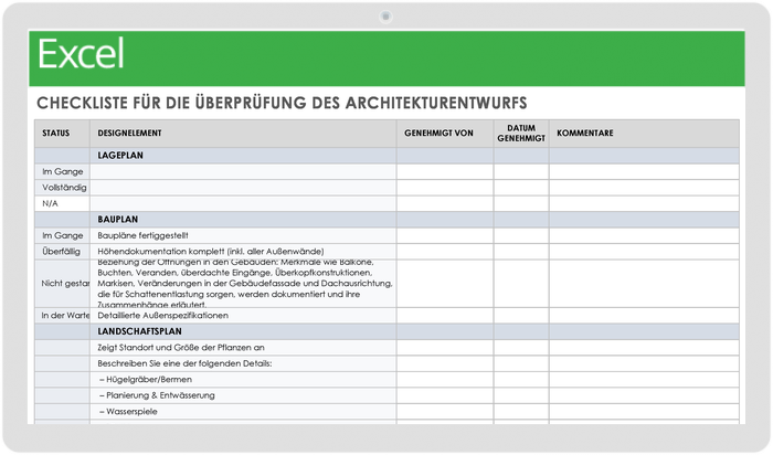 Architecture Design Review Checklist 49469 - DE