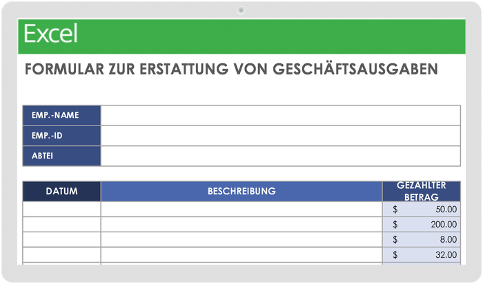 Business Expense Reimbursement Form 49493 - DE