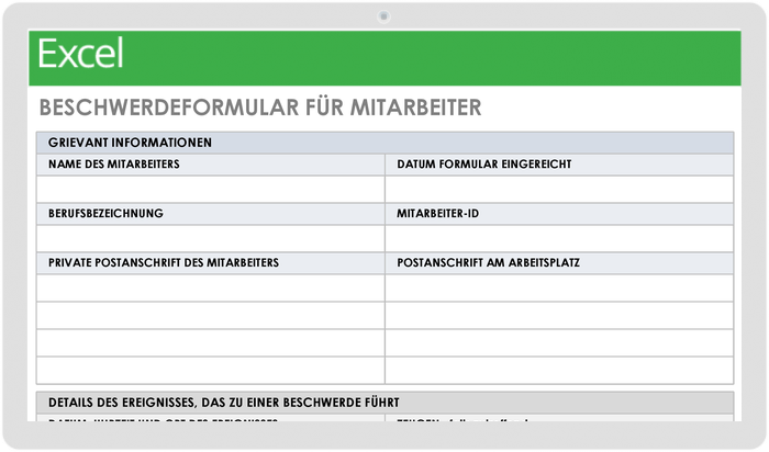 Employee Grievance Form 49493 - DE