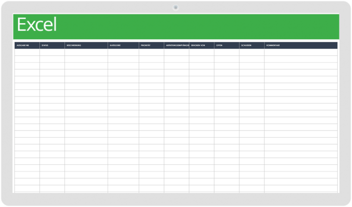 Excel Vorlage zur Auftragsverfolgung