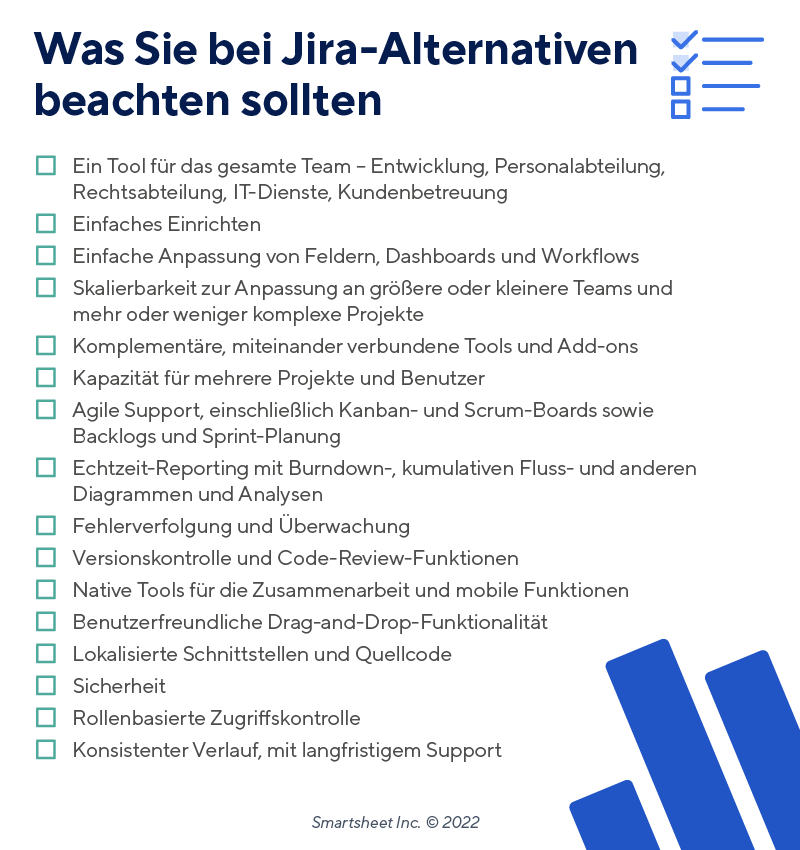 Checkliste für Jira-Ticketing-Jira-Alternativen