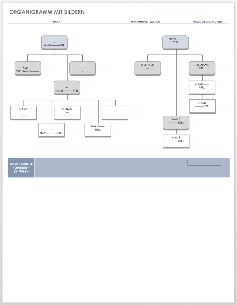 Organization Chart with Pictures 49547 - DE