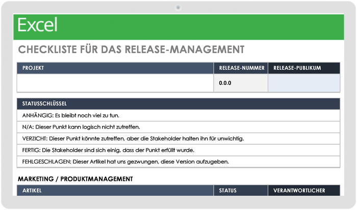 Release Management Checklist 49553 - DE