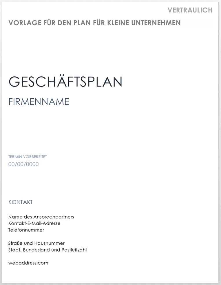 Kostenlose einfache Geschäftsplan-Vorlage - Word, Excel, Smartsheet