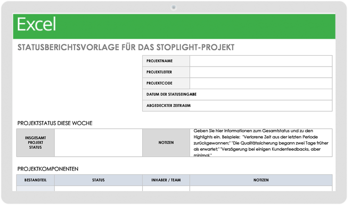 Stoplight Project Status Report 49521 - DE