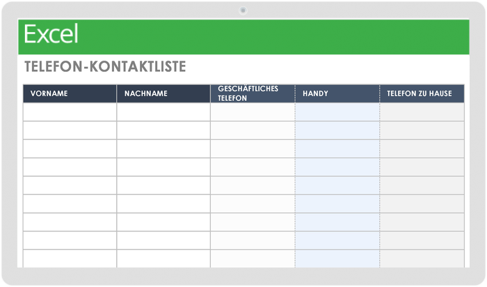 Kostenlose Vorlagen Für Kontaktlisten Smartsheet 