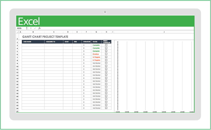 Kostenlose Excel Vorlagen Zum Projektmanagement Smartsheet