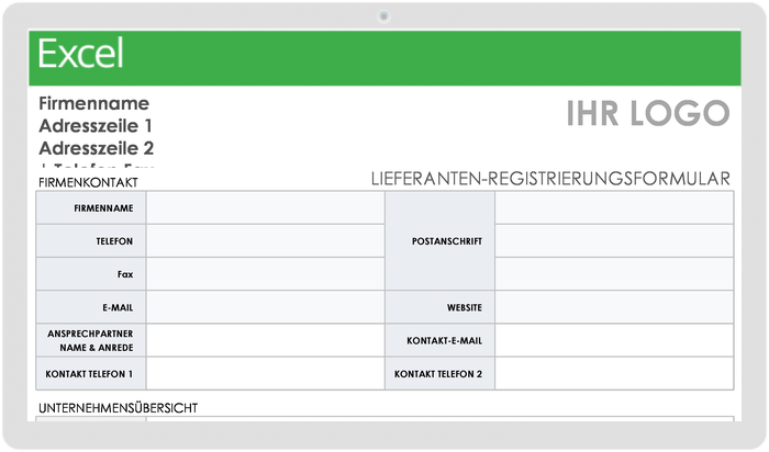 Vendor Registration Form 49525 - DE