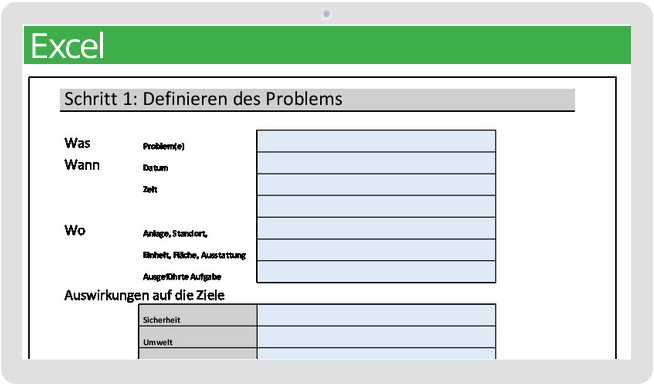 Vorlage für die Ursachenanalyse