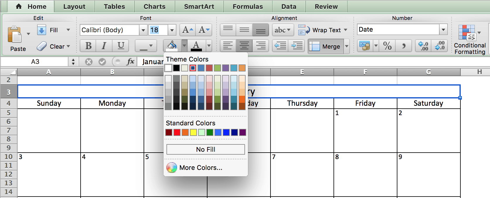 Kostenlose, druckbare Excel-Kalendervorlagen für 21 & darüber