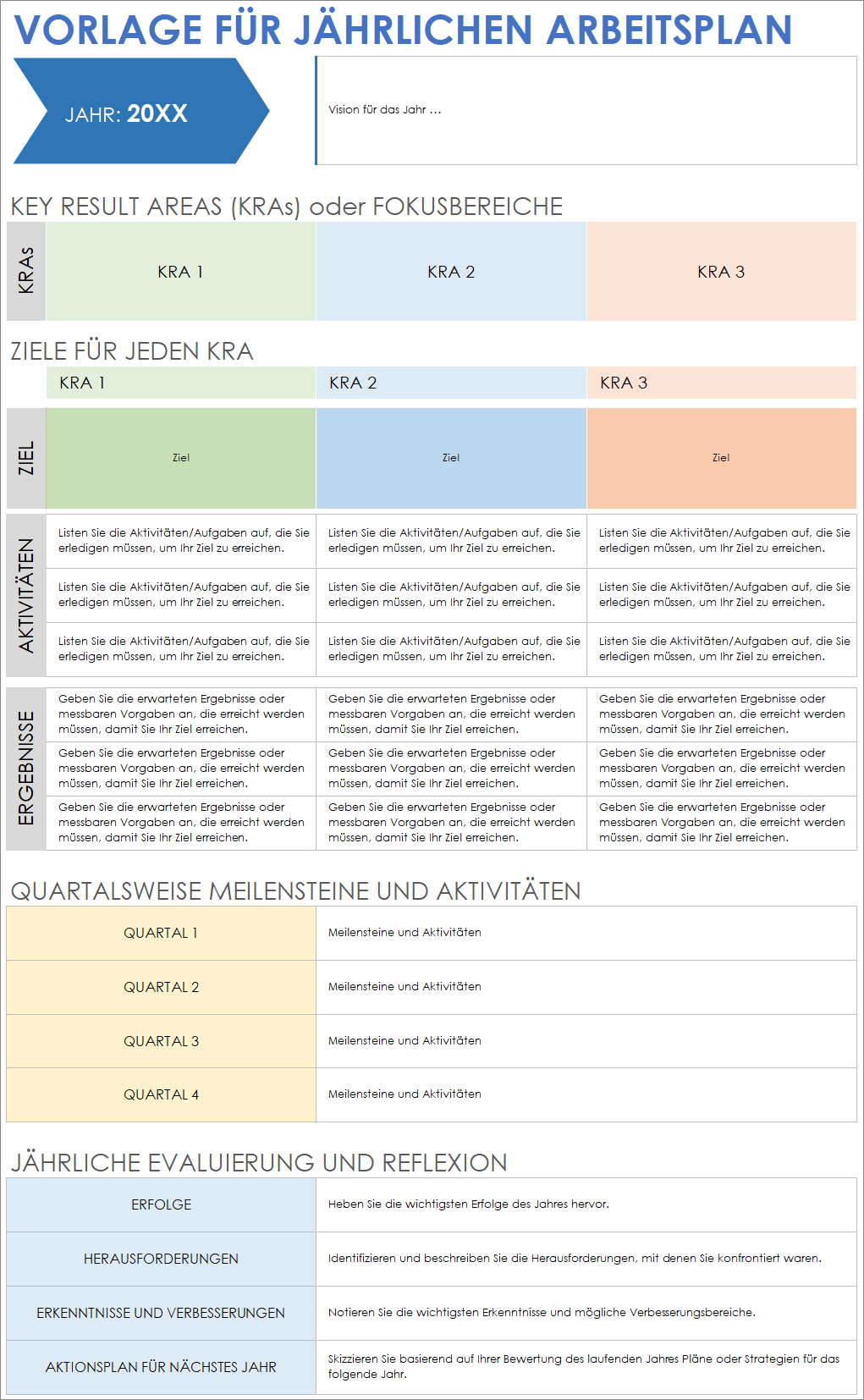Kostenlose Vorlagen für Arbeitspläne | Smartsheet
