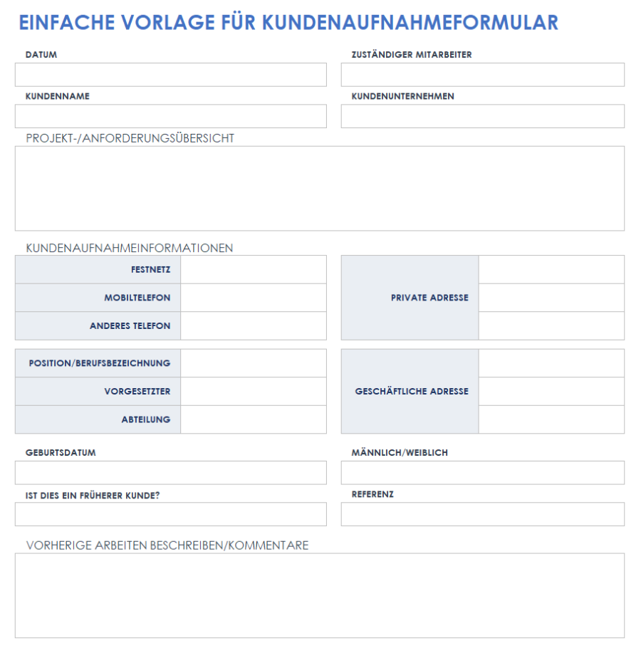Formular Zur Verifizierung Von Kunden Ryanair Kostenlose Vorlagen und Formulare für die Kundenaufnahme | Smartsheet