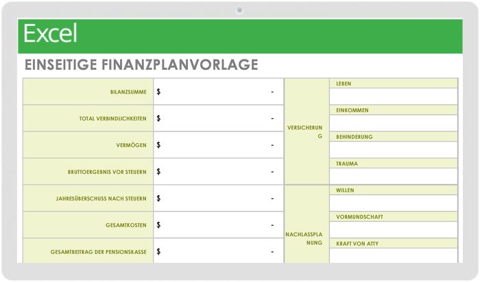 Kostenlose Vorlagen Für Die Finanzplanung - Excel, Word, Smartsheet