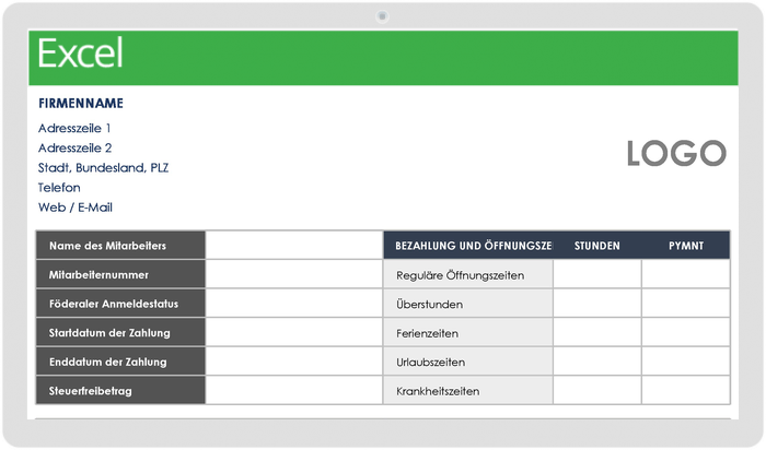 15 Kostenlose Vorlagen Für Die Lohn- Und Gehaltsabrechnung | Smartsheet