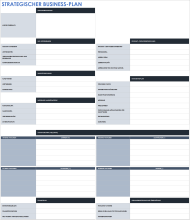 Vorlage für einen strategischen Business-Plan