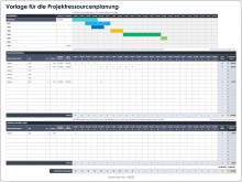  Projektressourcenplanungsvorlage